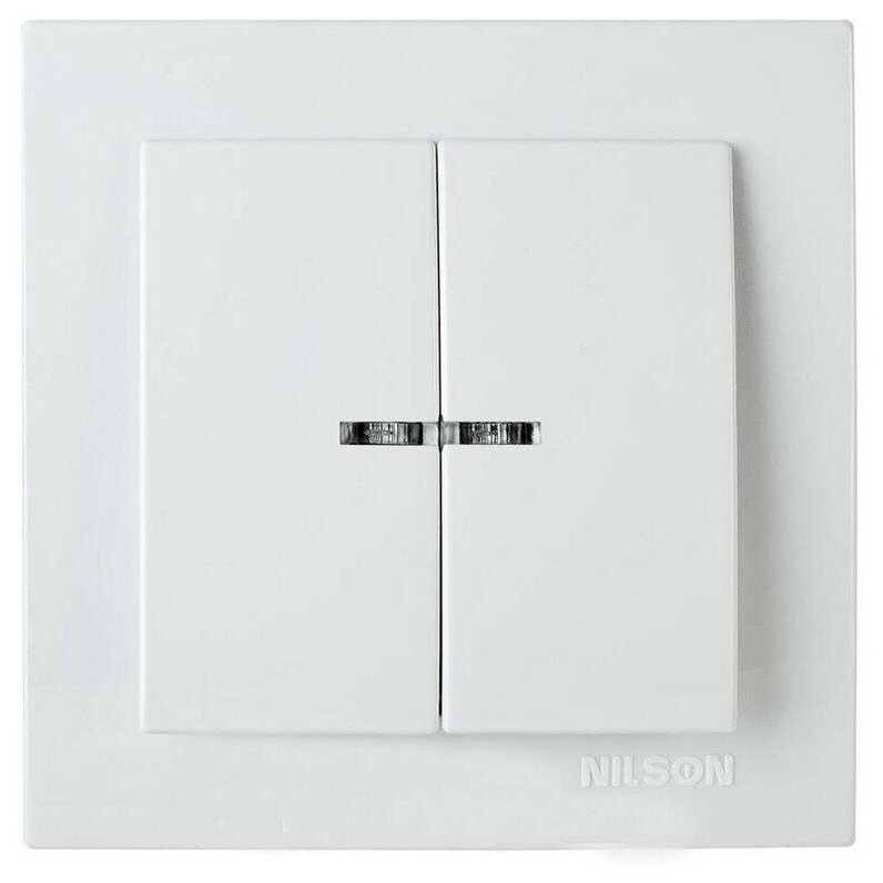 фото Nilson TOURAN EKO выкл. СУ 2 кл. (инд.) бел. 24111004 (арт. 379354)
