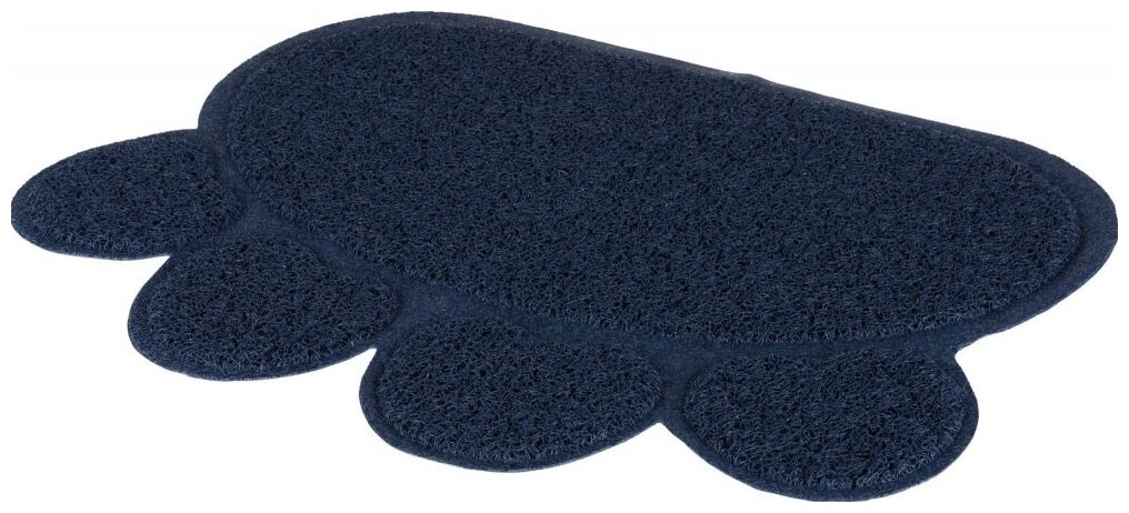 Коврик для кошачьего туалета Trixie Litter Tray Mat, размер 60×45 см., темно-синий - фотография № 2