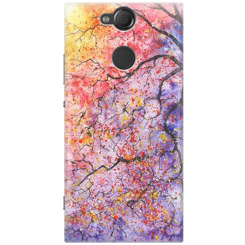 фото Re:pa накладка transparent для sony xperia xa2 с принтом "лето в ветках"