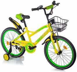 Велосипед детский двухколёсный SLENDER 20 YELLOW GREEN