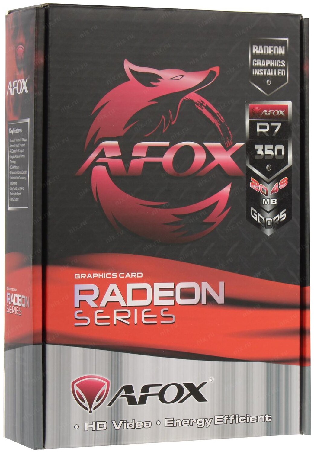 Видеокарта AFOX Radeon R7 350 2048Mb ATX Single fan (AFR7350-2048D5H4-V3) - фото №7