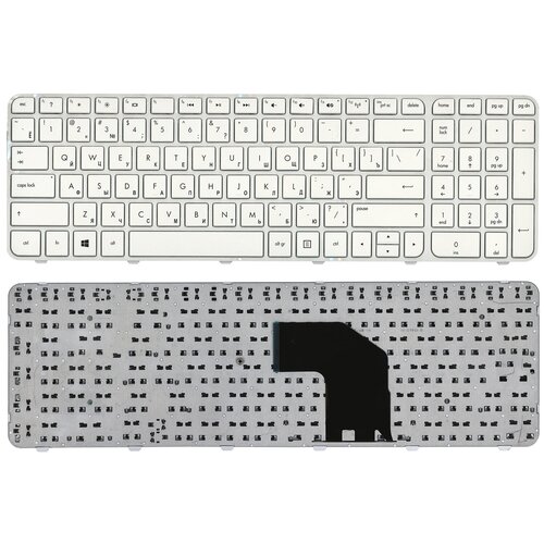 Клавиатура для ноутбука HP Pavilion G6-2000 белая с рамкой 113000₽