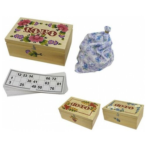 Дер. Лото подарочное в шкатулке роспись /Колорит/