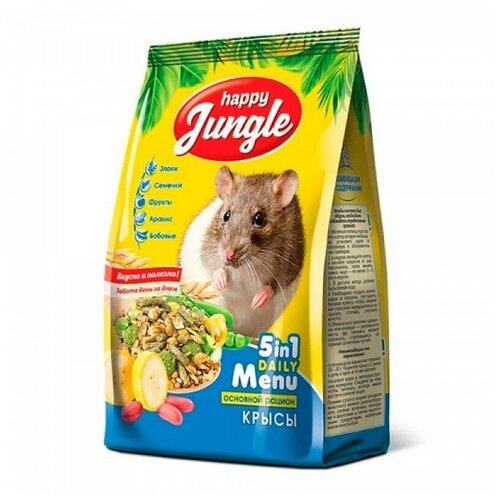 Happy Jungle корм для крыс 400 г арахис сушеный ядро 120г толк