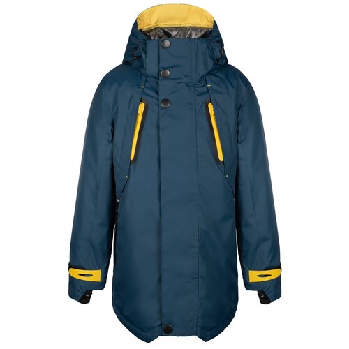 Купить Куртка Oldos Оуэн размер 176, синий/желтый, Куртки и пуховики