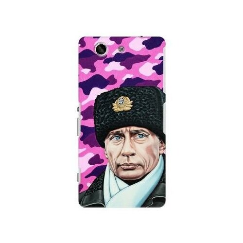 фото Deppa чехол deppa art case и защитная пленка для sony xperia z3 compact, person_путин шапка,