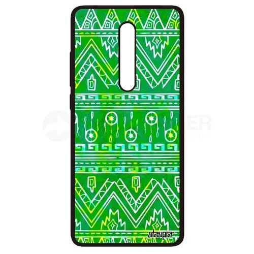 фото Противоударный чехол для телефона // xiaomi mi 9t pro // "ацтекские мотивы" декоративный фон, utaupia, цветной