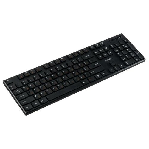 Клавиатура Smartbuy ONE 238, беспроводная, мембранная, 104 клавиши, USB, черная Smartbuy 5471270 .