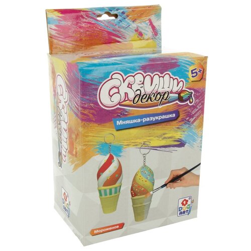 1 TOY Набор для детского творчества Сквиши Декор Мороженое (Т15686) 6 1 toy набор для детского творчества сквиши декор единороги т20971