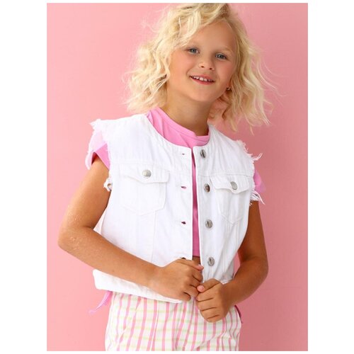 фото Жилет y-clu', белый, 140