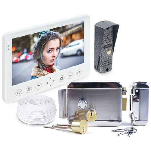 Комплект видеодомофон и электромеханический замок: Eplutus EP-4815 с записью и Anxing Lock-AX042 -домофон замок для калитки
