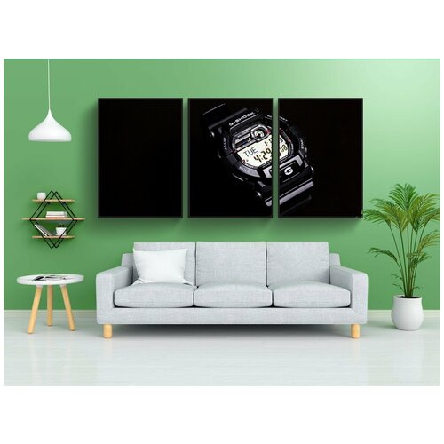 фото Набор модулных постеров для интерьера "наручные часы, время, смотреть" 60x90 см. в тубусе, без рамки lotsprints