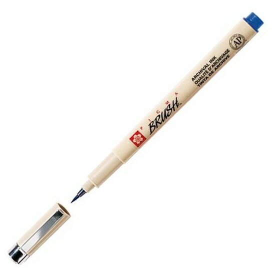 Капиллярная ручка Sakura Ручка капиллярная PIGMA BRUSH Sakura, Синий