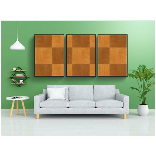 фото Набор модулных постеров для интерьера "древесина, текстура, структура" 60x90 см. в тубусе, без рамки lotsprints