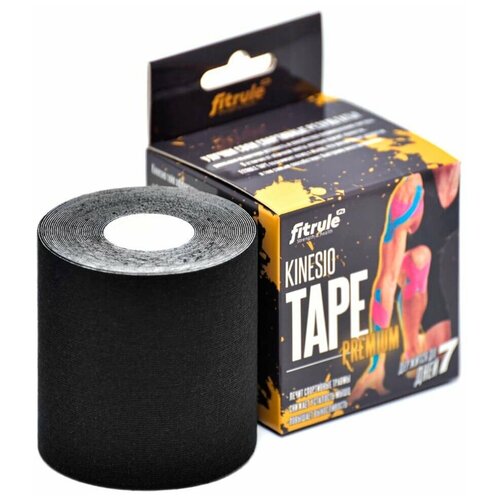 FitRule Кинезио тейп Tape Premium 7,5 cм х 5 м Красный кинезио тейп fitrule tape 5 cм х 5 м черный
