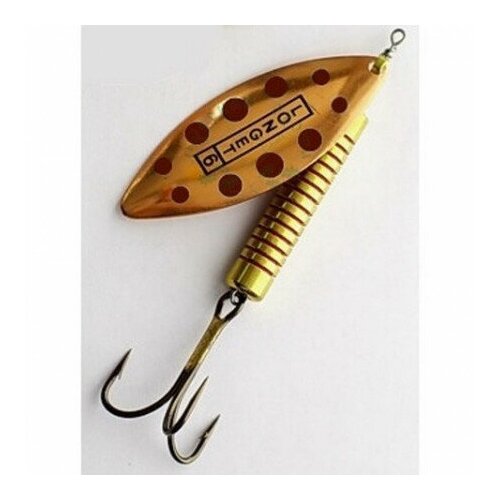 Mosca Блесна вращающаяся (вертушка) MOSCA LONGET ( 18гр/Gold, Red Spot)