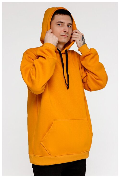 Магазин Толстовок Mustard color hoodie OVERSIZE unisex, Размер Unisex 50 / L Unisex