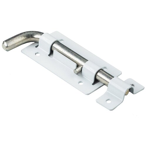 Засов дверной ЗД-03 круглый г-образный (белый) 