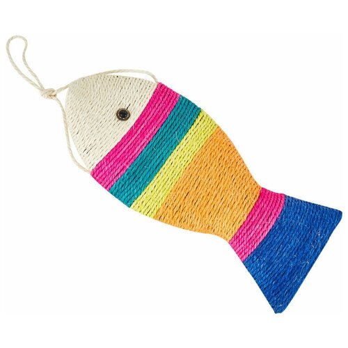 Игрушка Lilli Pet Sisal fish big для кошек, 39x17x2см