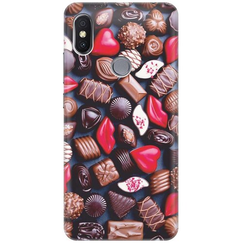 фото Re:paчехол - накладка artcolor для xiaomi redmi s2 с принтом "набор шоколада"