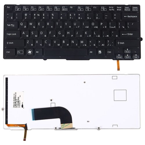 Клавиатура для Sony Vaio PCG-41214V VPCSB2X9R VPCSB PCG-41219V 9ZN6BBF00R 148949641 черная 126000₽