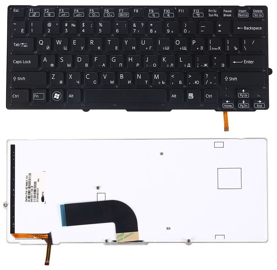 Клавиатура для Sony Vaio PCG-41214V VPCSB2X9R VPCSB PCG-41219V (9Z. N6BBF.00R 148949641 черная)