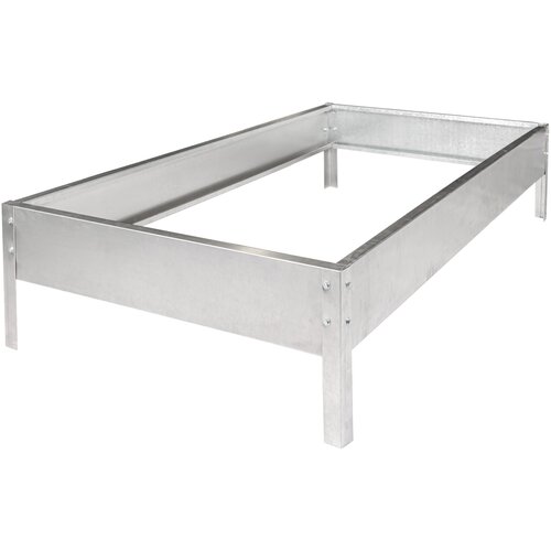 Грядка усиленная Сота 1х2м, Оцинкованная сталь, завальцованные края