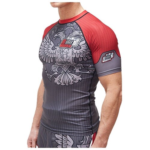 Рашгард кор.рукав Союз ММА России Взрослый (красный) (XL)