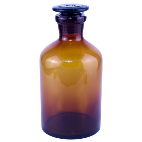 Склянка (штанглас) темное стекло с притёртой пробкой 500 мл, узкое горло