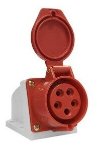 PSR12-032-5 Розетка ССИ-125 стационарная 3Р+РЕ+N (32А, 380В, IP44) IEK - фото №16