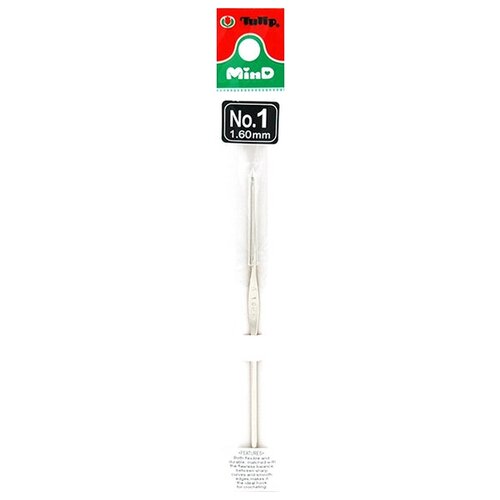 крючок для вязания с ручкой mind crochet hooks 0 35мм сталь пластик tulip ta 1054e Крючок для вязания MinD 1,6мм, Tulip, TA-1032e