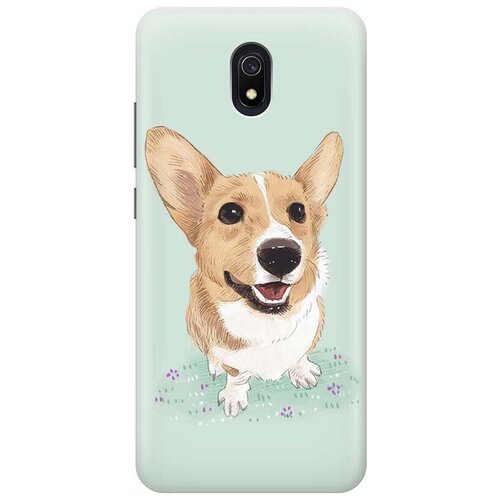 фото Ультратонкий силиконовый чехол-накладка для xiaomi redmi 8a с принтом "корги" gosso
