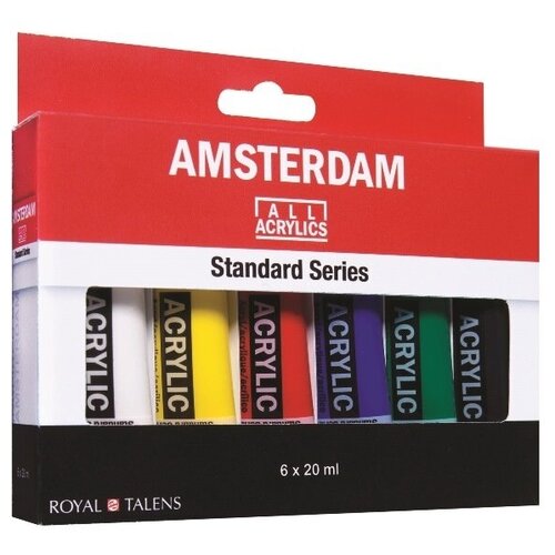 Краски акриловые Amsterdam Стандарт 6цвx20мл, 17820406