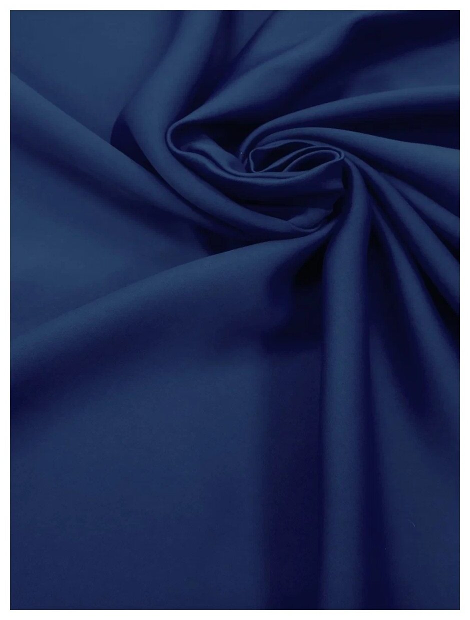 Штора Костромской текстиль Блэкаут ширина 150см высота 260см, синий - фотография № 20
