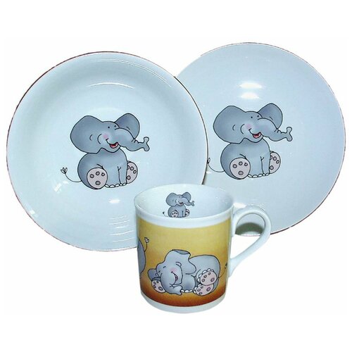 фото Детский набор 3 предмета leander "слоненок" / 158594