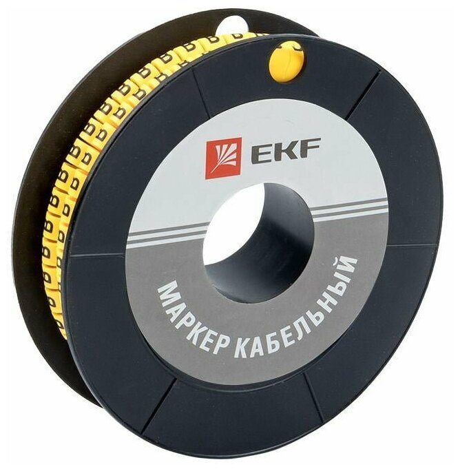 Маркер каб. 6.0кв.мм "B" (ЕС-3) (уп.350шт) EKF plc-KM-6-B 1УП.350 шт.