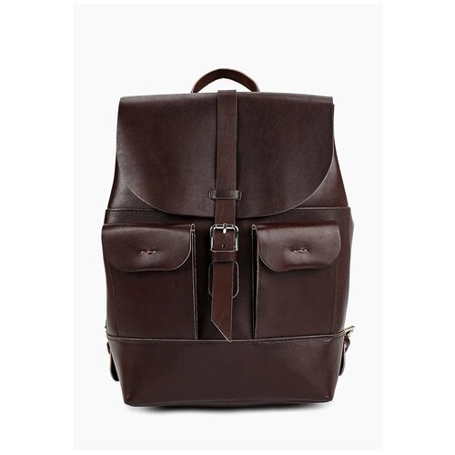 фото Рюкзак из натуральной кожи коричневый b0102 divalli