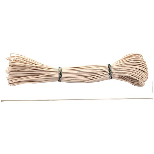 С838 Шнур эластичный 2мм 30м св бежевый 30 м 436₽