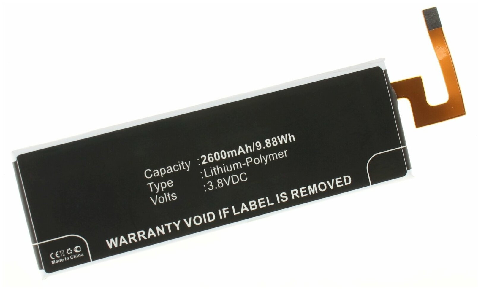 Аккумулятор iBatt iB-U1-M2867 2600mAh для Sony Ericsson E5643, E5606, E5633, E5653, E5663, Xperia M5, Xperia M5 dual,