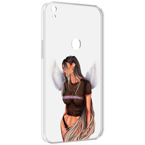 Чехол MyPads девушка-ангел-с-крыльями женский для Alcatel SHINE LITE 5080X 5.0 задняя-панель-накладка-бампер