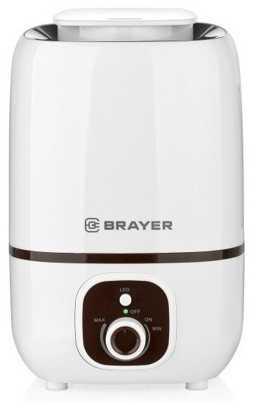 BRAYER 4701BR Увлажнитель ультразвуковой  3 л 25 м 40-80%  13 ч регулировка интенсивности