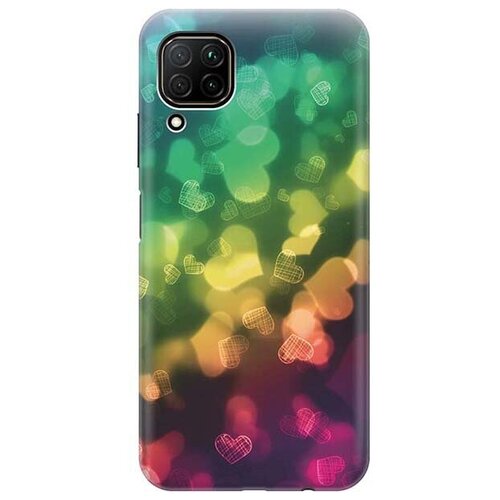 Чехол - накладка ArtColor для Huawei P40 Lite с принтом Сердечки чехол накладка artcolor для huawei p40 lite с принтом яркие цветы