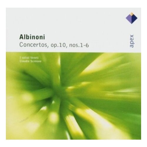 Компакт-Диски, Warner Classics, SCIMONE, CLAUDIO / I SOLISTI VENETI - Albinoni: Concertos Op. 10 Nos 1 - 6 (CD) gewa violin allegro vl1 скрипка 3 4