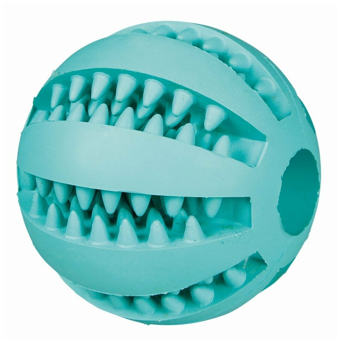 TRIXIE Игрушка для собак "Мяч для бейсбола "DentaFun" зеленый , резина ф5см