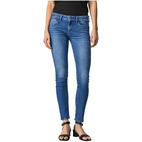 Джинсы женские, Pepe Jeans London, артикул: PL204169, цвет: (ED3), размер: 33/32 синего цвета