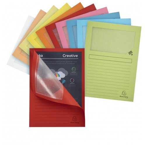 Папка уголок Exacompta А4 160 г/м2 картон 10 шт/уп 50450E