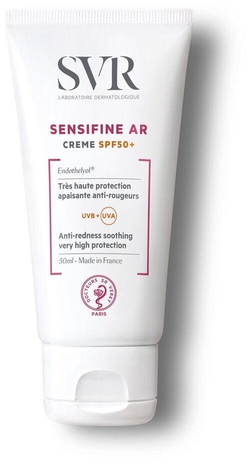 SVR Солнцезащитный успокаивающий крем для лица Sensifine AR Creme SPF50+ 40мл