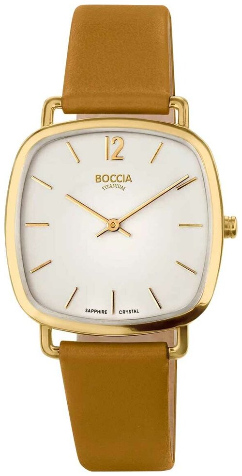 Наручные часы BOCCIA Титановые наручные часы Boccia Titanium 3334-03, коричневый, белый