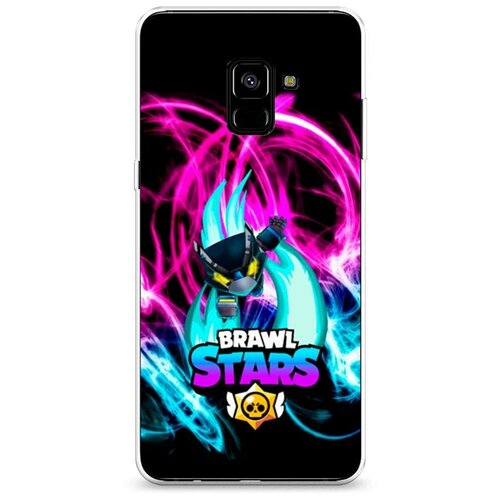 фото Силиконовый чехол "ворон меха" на samsung galaxy a8 + / самсунг галакси а8 плюс 2018 case place