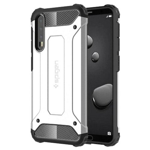 фото Противоударная накладка armor case для huawei p20 pro белый opt-mobile
